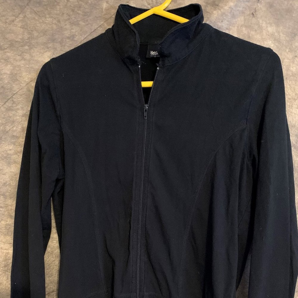 Black active wear jacket